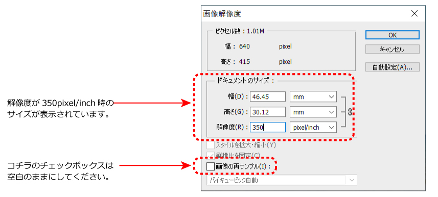 解像度ついて